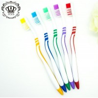 Wholesale Colorful Media bristle filament Toothbrush